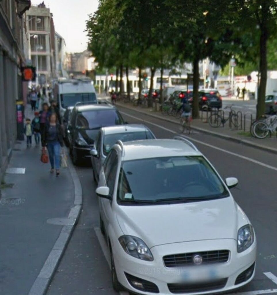 Rue de Sébastopol avant les travaux.